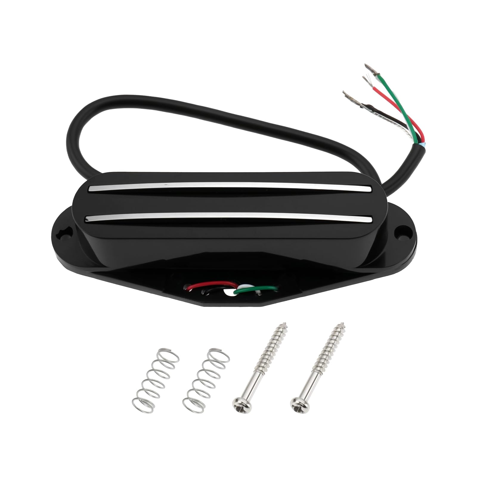 Humbucker-Tonabnehmer High Output 9K Ohm E-Gitarren-Tonabnehmer Kompatibel mit Fender Squier Strat Schwarz
