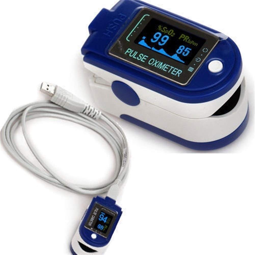 YHW Oxímetro de Pulso Dactilar de saturación de oxígeno Arterial Monitor con lecturas rápidas y LED de Pulso pulsioxímetro de Dedo de la Pantalla ( Estilo al Azar Colores )