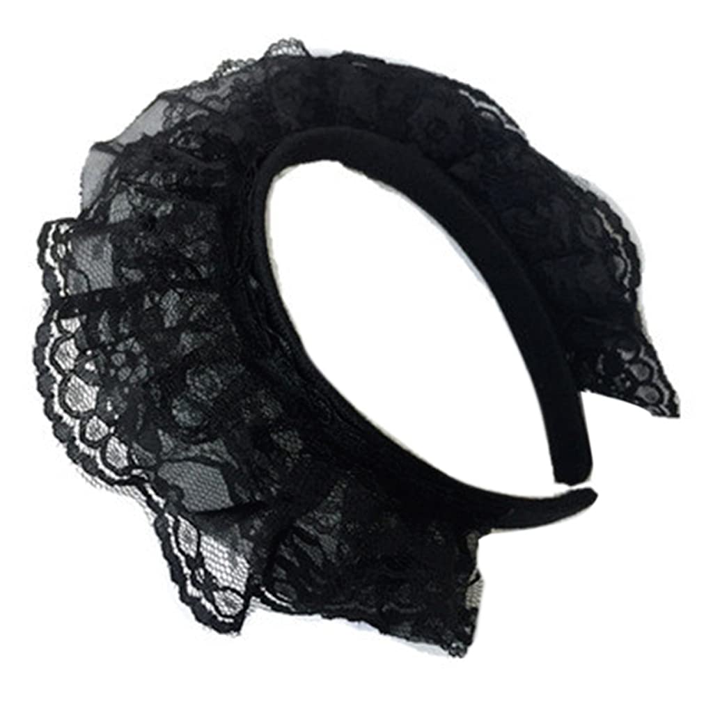 KACCDE Lace Headbands For Women Multilayer Lace Headband Novelty Headwear Lady's Headwear Maid Cosplay Party Props