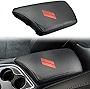 BOYOUS Car Armrest Cover Waterproof Center Console Pad Covers Scratch Resistance Box Cover Leather Protector Pad Decoration Accessories for Dodge Challenger 2015-2023(Carbon Fiber)