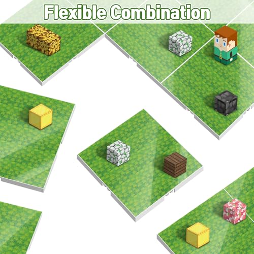 Image of Magnetic Blocks Baseplate for Minecraft Magnet Blocks 4PCS Glassland