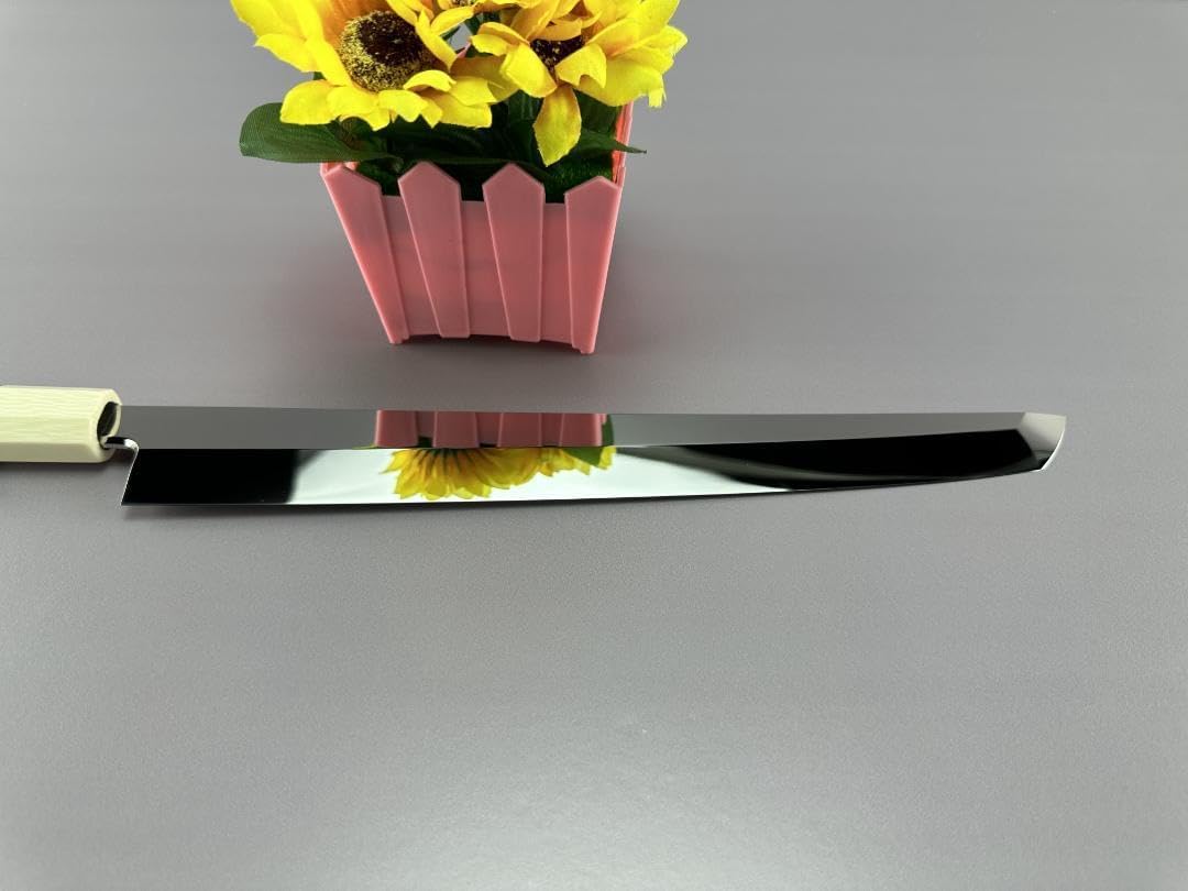 5559 梵静刃物 ウルトラ鏡面(完全手研ぎ) 先丸柳刃包丁 尺 人工