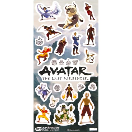 Avatar the Last Airbender Socks for Teens - Bundle with 5 Pairs of Avatar Crew Socks for Men Shoe Size 10-13 Plus Stickers | Avatar the Last Airbender Gift Set for Men, Boys3
