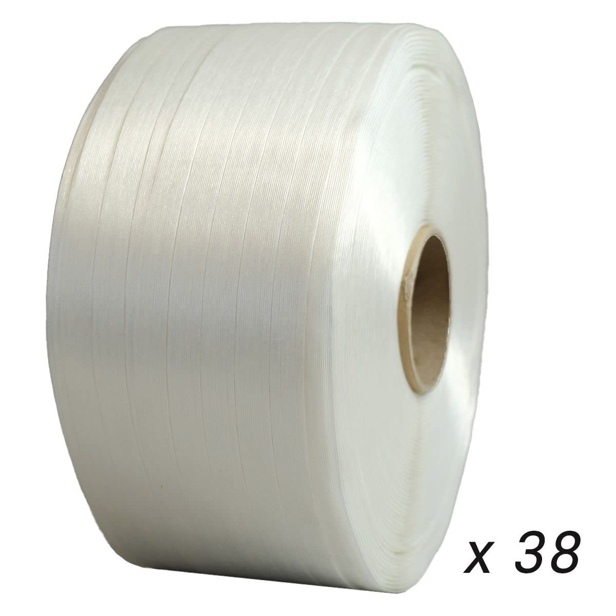 TECPLAST Lot de 38 Feuillards de cerclage fil à fil LFF4 16 mm x 850 m dont 8 OFFERTS - Feuillard Haute Résistance 450kg