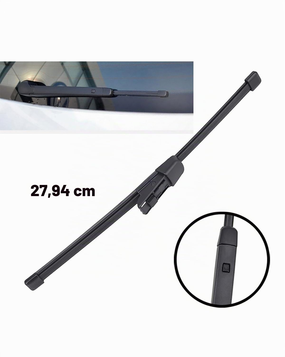 Para Polo Polo V (6R, 6C) Hatchback 2009 2010 2011 2012 2013 2014 2015 2016 2017 Juego Limpiaparabrisas Delantero Y Trasero LHD Parabrisas Ventana 24"+16"+11"