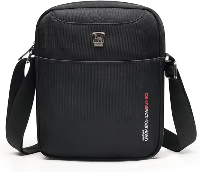 [OIWAS] スモールメッセンジャーバッグ クロスボディ ショルダーバッグ メンズ ミニスリングパック ハンドバッグ メンズ ナイロン トラベルパース, グレー