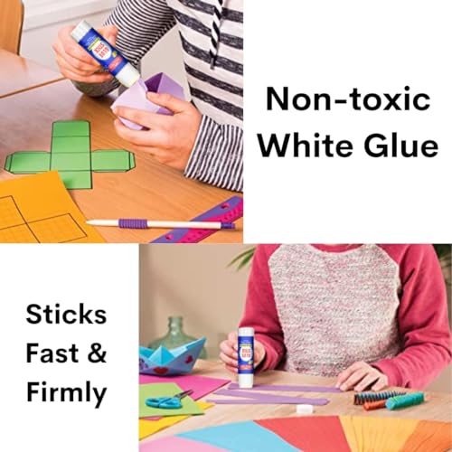 Image of Soni Officemate Glue Stick - 35gm | Pack of 3 | Strong-Hold, Quick-Drying PVP Adhesive | Multi-Purpose Use for School Projects, Art & Craft, DIY | Safe & Child-Friendly | Ideal for Office & Home Use