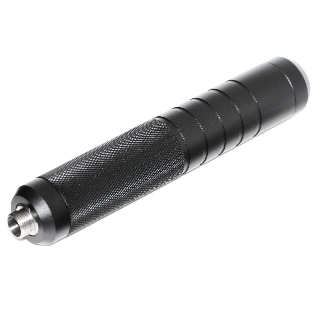 Airsoft Softair 5.75" Zoll 146mm Schalldämpfer Laufverlängerungsrohr Suppressor Silencer Barrel Extension Tube -14mm CCW / +14mm CW mit +11mm CW / -14mm CCW Adapter Schwarz