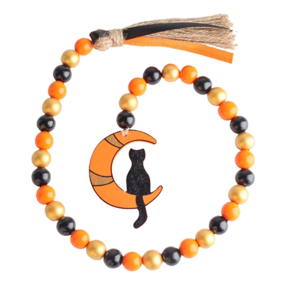 Guirlande perles bois Halloween pour customiser facilement votre intérieur