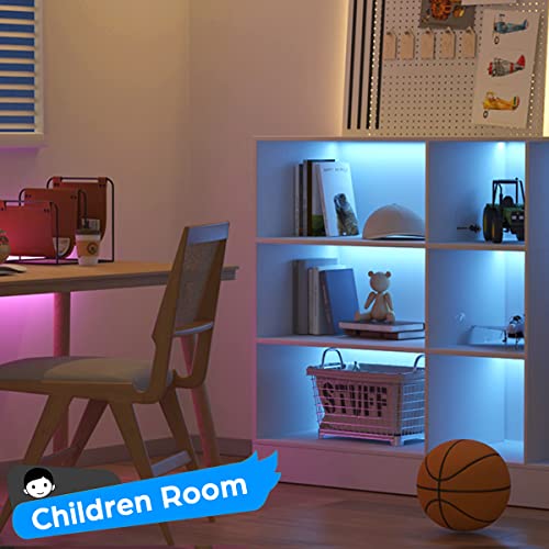 Image of Battery Powered LED Strip Lights, Wireless RGB LED Strip Lights with 24 Keys Remote Control, 20 inch x 3 Pack for Kitchen Under Cabinet Lighting, Shelves, Under Counter, Closet, Cordless Click Light