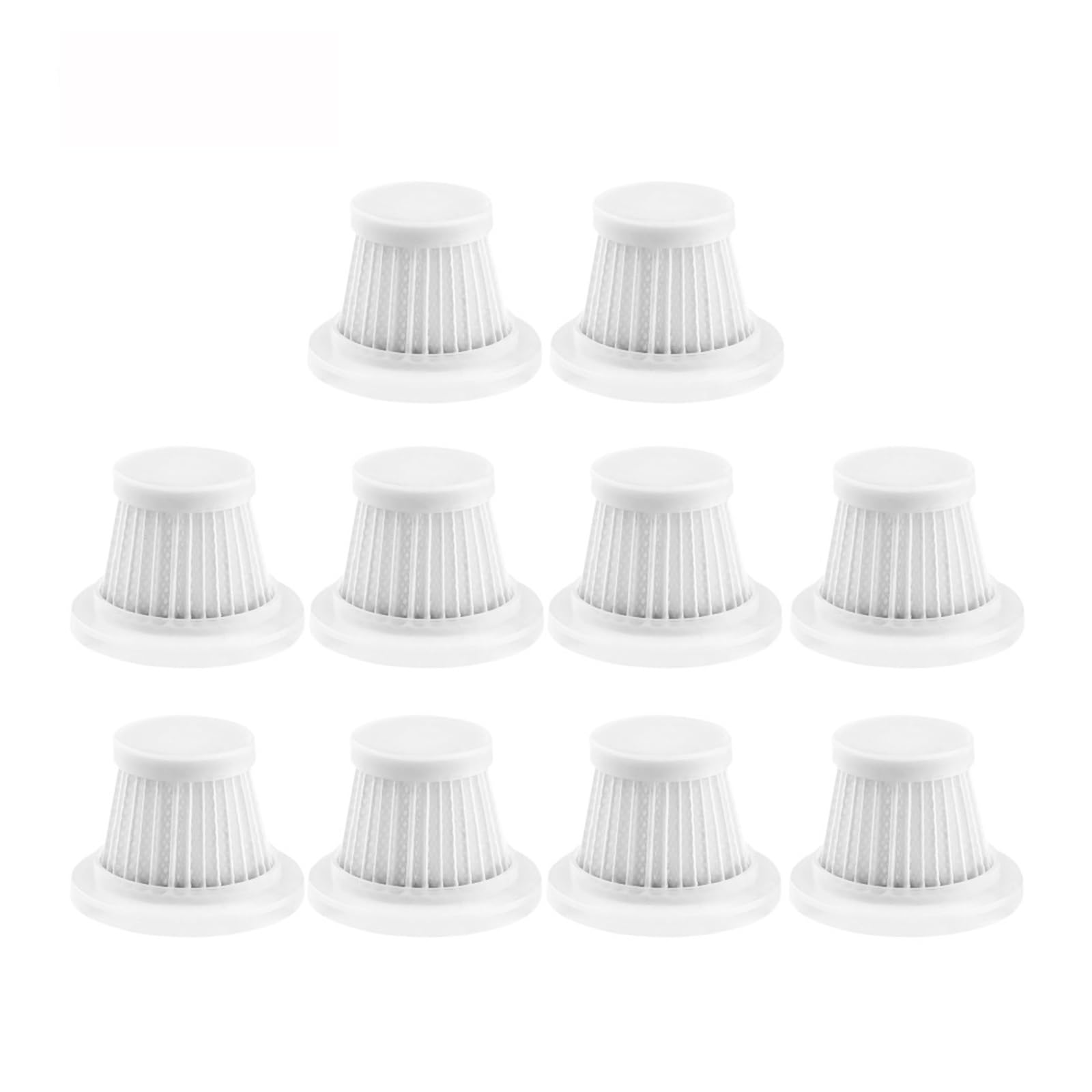 Kvcccss 10Pcs 5Pcs Car Vacuum Cleaner Filter Washable Hepa Car Vacuum Filter Portable Vacuum Cleaner Cartridges Car Vacuum Cleaner Accessories(10Pcs)