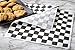 1000 Sheets Burger/Sandwich Wrapping Paper - 12 Inch Food Basket Liners - Black and White Checkered Design