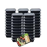 HOMEE Meal Prep Containers 50 Pack/ 26 oz Reusable Food Storage Containers Bento Lunch Box with Lids Made of Plastic, Stackable, Microwavable, Freezer and Dishwasher Safe Use