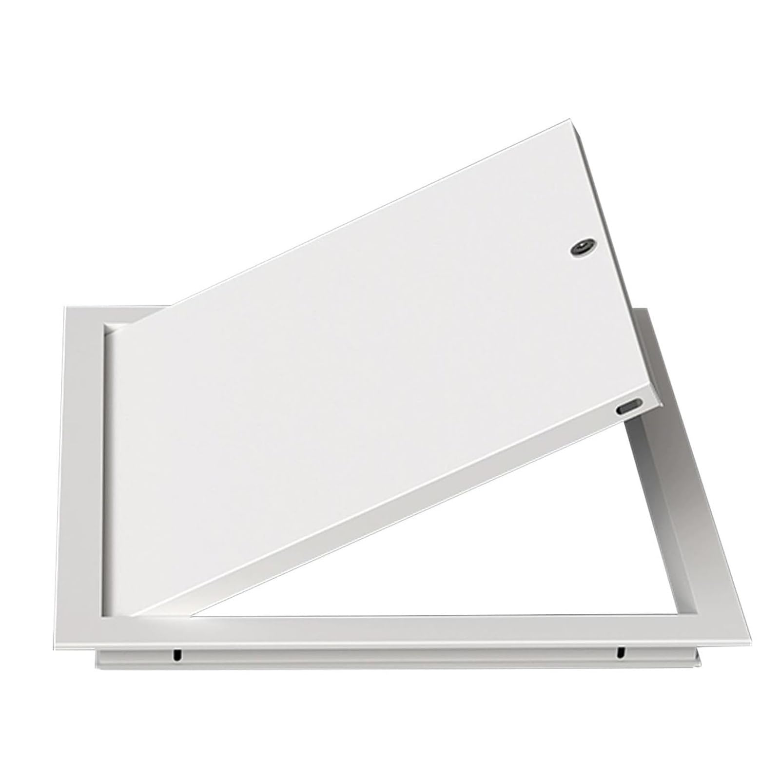 Trampilla De Inspección De Acero Galvanizado 300x300mm,350x350mm,400x400mm,450x450mm,500x500mm,600x600mm, Puerta De Inspección con Cerradura Tapa Contador Vertical(White,600x600mm)