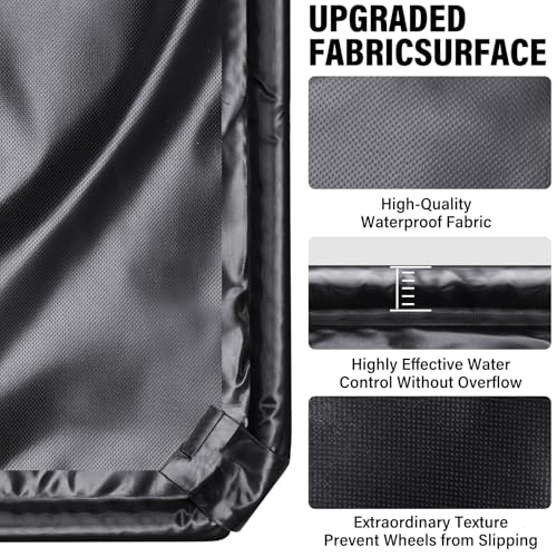 ZERITO Garage Floor Mat, Heavy Duty Non-Slip Garage Containment Mat, 7\'9\"W x 18\'L, Easy to Clean Garage Mats for Floor Under Car, Garage Car Floor Mat Waterproof Protection for Car,SUV,Truck - Thumbnail 6