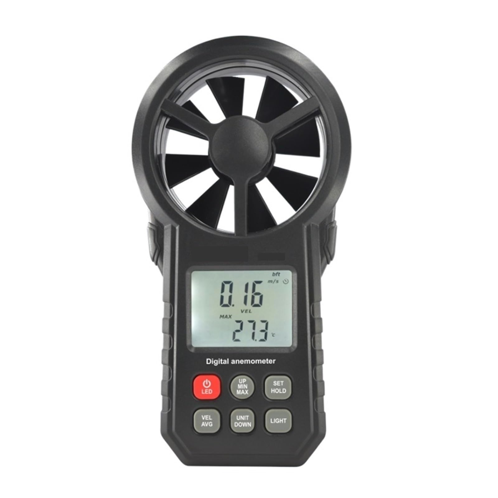 Przenośny Cyfrowy Anemometr Termometr Anemometro W Czasie Rzeczywistym Prędkość Wiatru Miernik Temperatury Powietrza Zimny Wskaźnik Dokładne Wszechstronne Pomiary