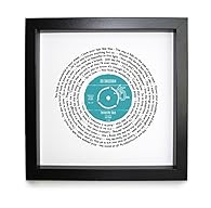 UNIQUE GIFT - Create a special gift for a Birthday, Anniversary, Wedding, or Christmas by turning a song you both love into a piece of art. CUSTOMIZE IT - To customise your item use the 'Customize Now' button and add your personalisation details or i...