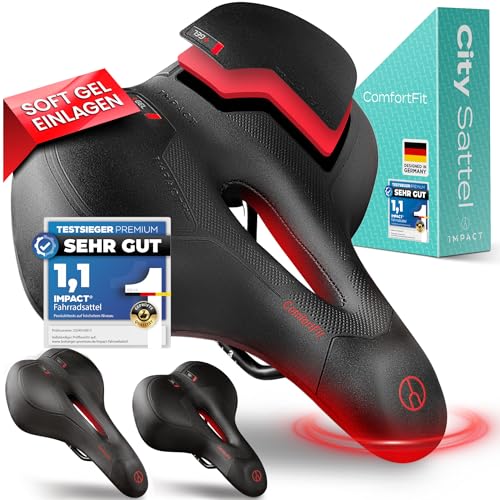 Impact® ComfortFit Fahrradsattel Herren Damen – Ergonomisch, Bequem &...
