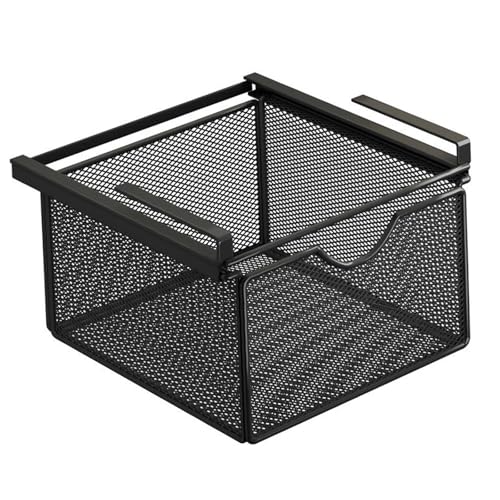 Panier suspendu en fil métallique idéal pour organiser placard et cuisine