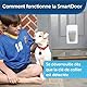 PetSafe - SmartDoor Elektronische Haustiertür - Halsband-Schlüsselzugang, Programmierbare Modi, Energieeffizient - Bis zu 5 Haustiere - Groß