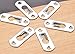 Adiyer [20 Pack] 43mm x 16mm Single Keyhole Hangers Hanging Plate Hardware for Mirror Picture Frames