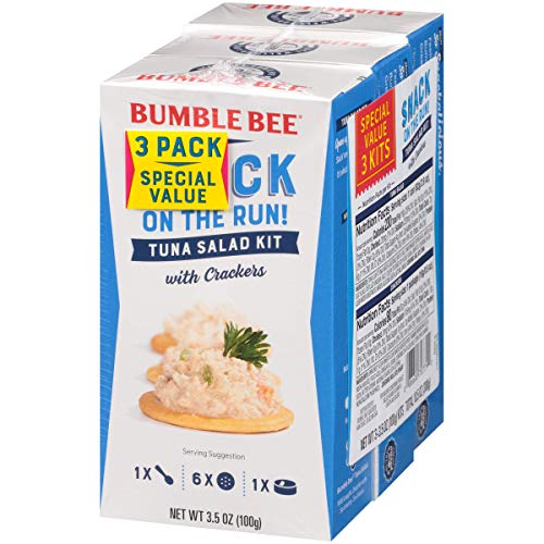 Bumble Bee Snack On The Run! Tuna Salad With Crackers Kit, High Protein Snack Food, Tuna Salad Multi-Pack, Healthy Snacks For Adults, 3.5 Ounce Kit (Pack Of 3) #TOP2