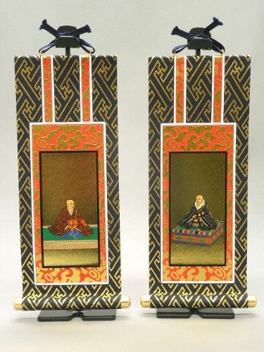 掛軸 仏壇用 浄土真宗・西本願寺 両脇30代(紺金)