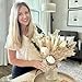100pcs Artificial Flowers Arrangement With Vase Included, Dining Table Centerpiece Decorations, Fake Flowers in Vase, Dried Pampas Grass Floral Centerpieces, Coffee Table Decor, Centro de Mesa
