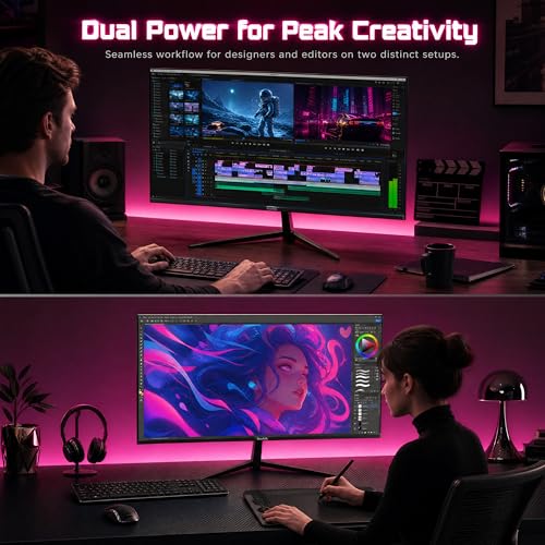 Image of Gawfolk 32 Inch 4K UHD (3840 x 2160) Monitor, PC Monitor 60Hz, Computer Monitor, HDR 10, DP HDMI VESA