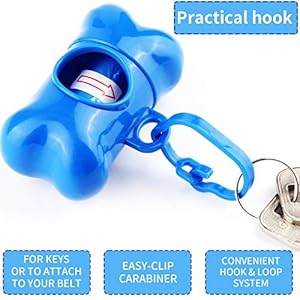 10 pack bone shaped poop bag dispenser pet waste disposal bag dispenser random color   cucciolini doodles