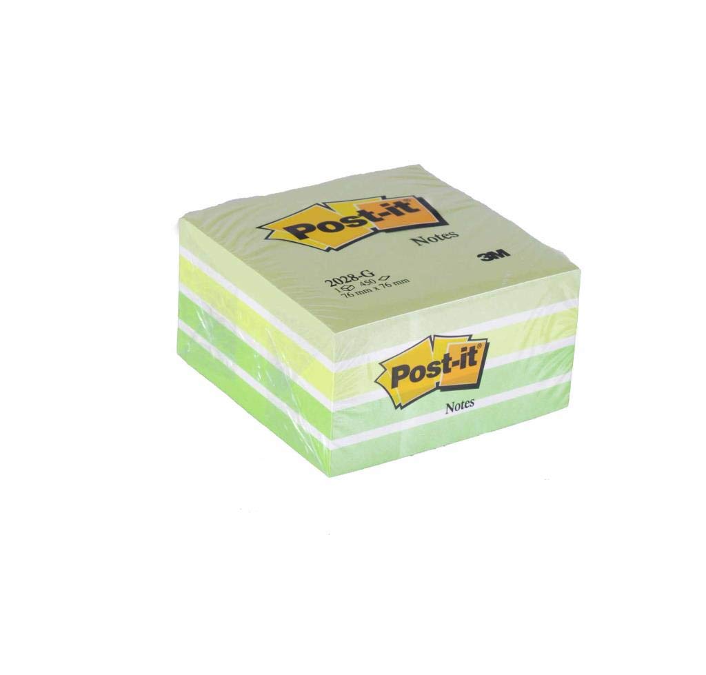 Post-it Küp Not, Yeşil Tonları, 450 Yaprak