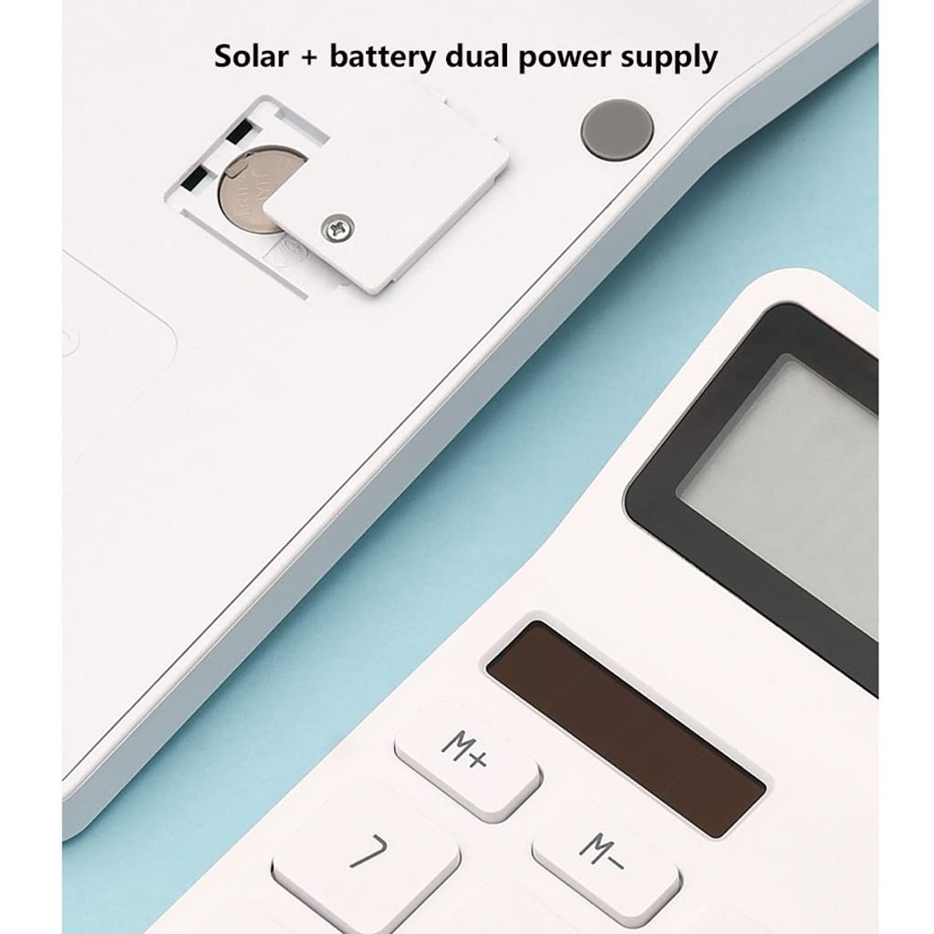 calcolatrice, Calcolatrice da tavolo a 12 cifre, calcolatrice elettronica, batteria a doppia alimentazione solare, for studenti, regalo