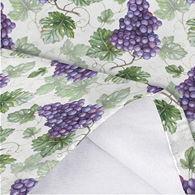 Grape Plastic Bag Holder Grocery Bag Holder with Adjustment Drawstring Reusable Wall Mount Trash Bag Organizer Dispenser for Kitchen Home Travel,22 x 9 in