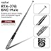 Radtel RTA-27B Telescopic 27MHz CB Antenna BNC Male Connector for Radtel RT-860 RT-880 RT-880G UV-98 Plus HH50WXST HH50 MRHH350FLT C75WXST RT-920 RT-950 Handheld Radio