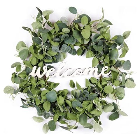 Eucalyptus Wreaths with Welcome Cover