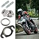 JINJUMEI Auspuffdichtung und Auspuff Stehbolzen, Krümmer Dichtung Set, 50cc 2T Roller Löcher Achsabstand 48mm für Yamaha Aerox Mach-G Jog-R Bw’s Nitro,für 50ccm Roller