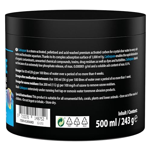 Aktivkohle für Aquarien von ARKA, 500 ml