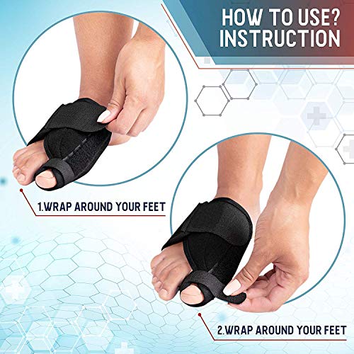Bunion Corrector and Bunion Relief - Orthopedic Bunion Splints Big Toe Straightener for Hallux Valgus
