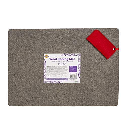 Ecoigy 17" x 24" Wool Ironing Pad, 1/2" Thick Wool Pressing Mat