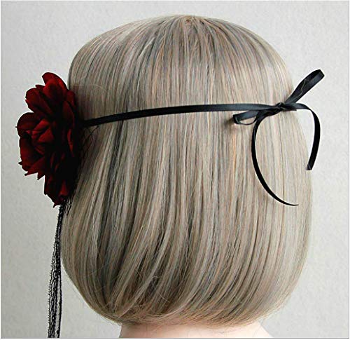 Cathercing Halloween Sexy Headband for Women Eye Mask with Veil Headband Girls Vampire Costume Headpiece Hair Accessories for Festivals Cosplay Ball Prom Party - Image 5