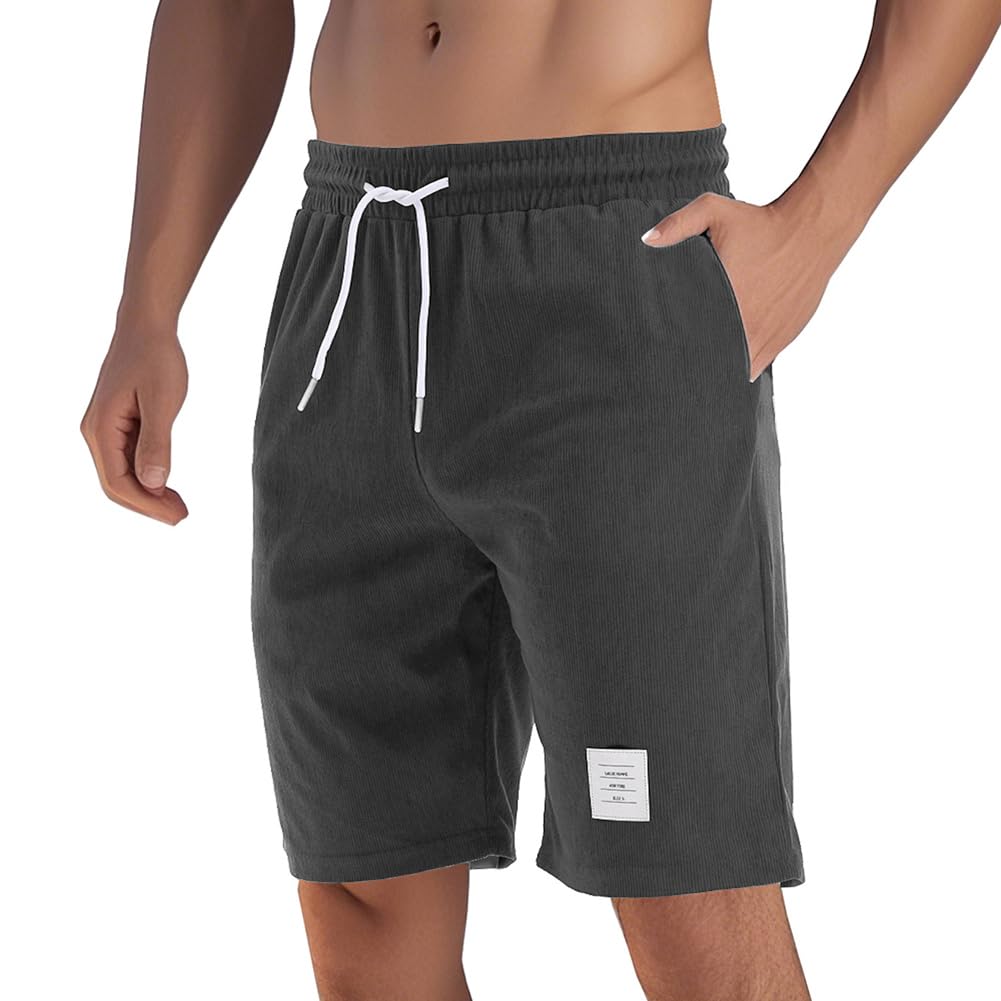 PARTICLE PLANET Kurze Hosen Herren Shorts Herren Sommer Chino Elastische Taille mit Taschen S-3XL