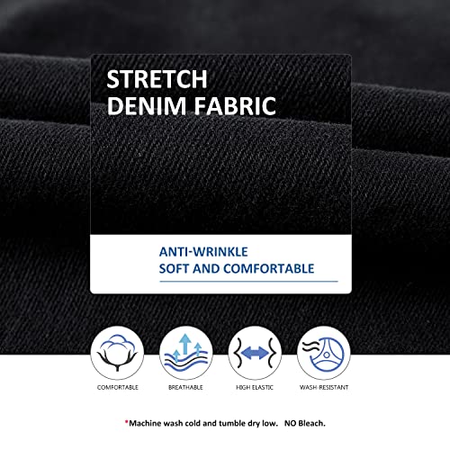 Men's Casual Jean Vest Stretchy Motorcycle Denim Sleeveless Vest4