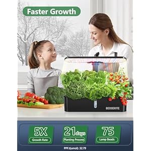   Hydroponics-Growing-System-Kit-12-PodsIndoor-Herb-Garden-with-LightKitchen-Hydro-Ponic-Grow-System-Countertop-Hydro-GardenSmart-Planting-Kit-HomePlant-Grower-Inside-KitLettuce-Grower