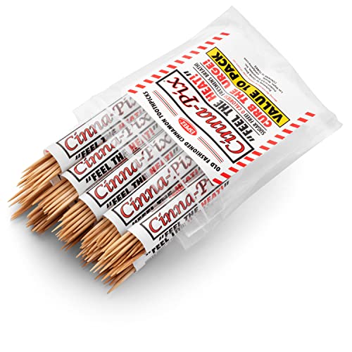 cinna-pix cinnamon toothpicks tubes 10 pack