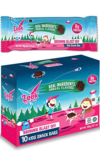 Zeek Kids Protein Bars- High Protein, Low Sugar Snack Bar for Kids. Picky