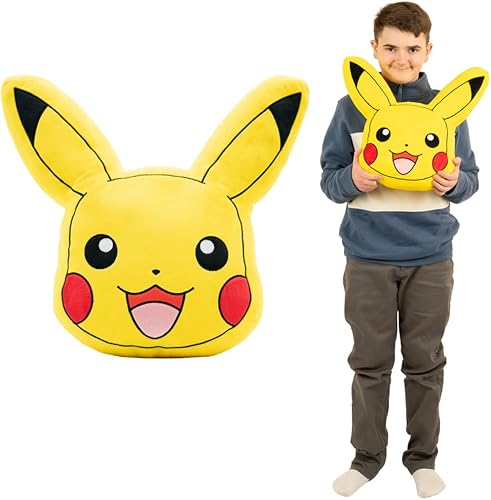 Franco Pokemon Pikachu Anime Bedding - Almohada decorativa de felpa súper suave, talla única, (producto oficial) disponible en Yaxa Peru