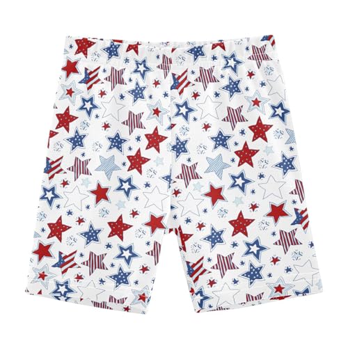 Aflyko 4th of July Girls' Shorts Soft Summer Boxers Short Leggings Dance Bottoms - Main Image