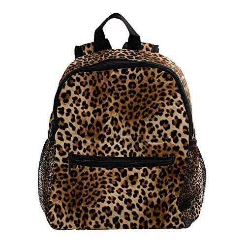 Mochila para niños con estampado de leopardo