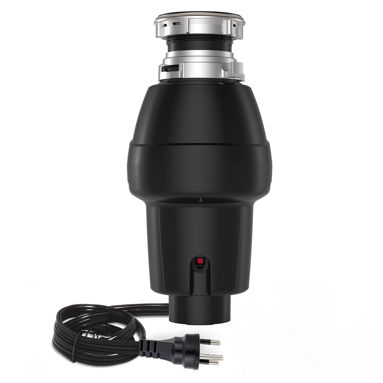 3/4HP Continuous Feed Garbage Disposal with Air Switch, Ultra-Quiet Motor & FLG Sink Seal – Compact Stainless Steel Food Waste Grinder for Kitchen Sink, Efficient and Durable Under-Sink Installation
