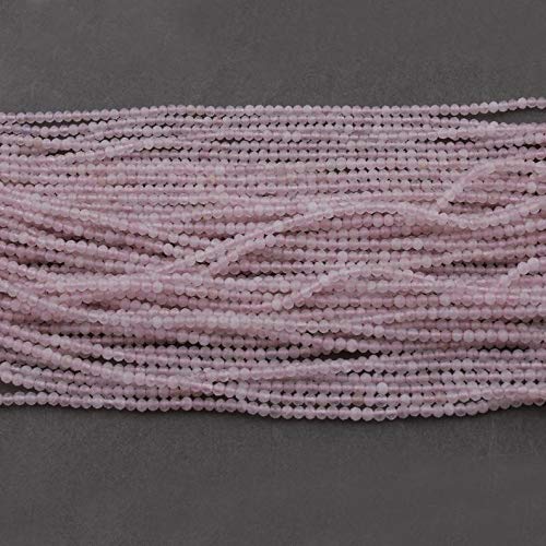10 żyłek partia naturalny różowy chalcedon Rondell 2-3 mm fasetowane koraliki z kamieni szlachetnych 30 cm